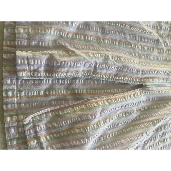 Intimate Essentials Womens Vintage Seersucker Robe Zip Up Front Housecoat Small - Picture 13 of 15